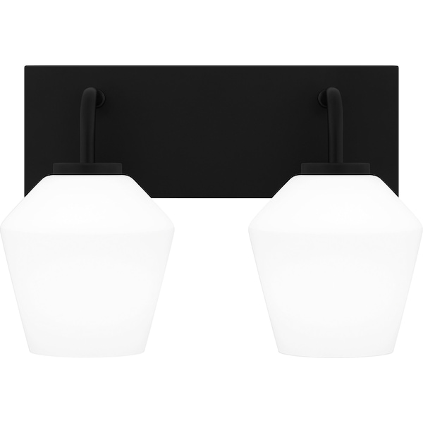 Quoizel Nielson Bath 2 Lights Matte Black NIE8613MBK - main